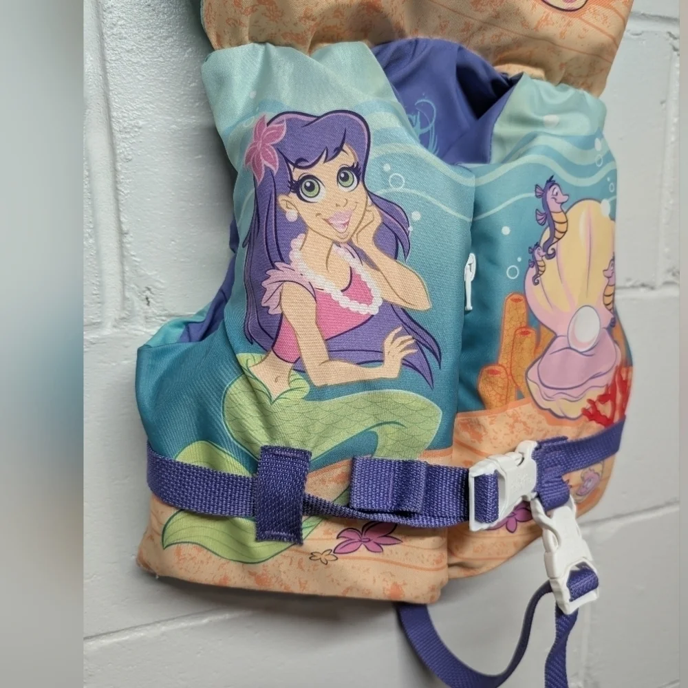 Infant Kids Girls Mermaid Swim Life Jacket <50 lbs Full Throttle